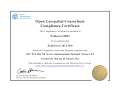 Сертификат 2021 OGC WMTS 1.0.0. 